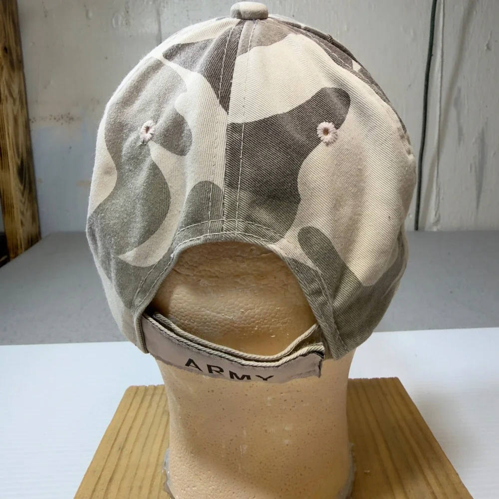 777 Cap US Army Desert‎ Camo Embroidered Baseball Hat Tan Adjustable Strapback